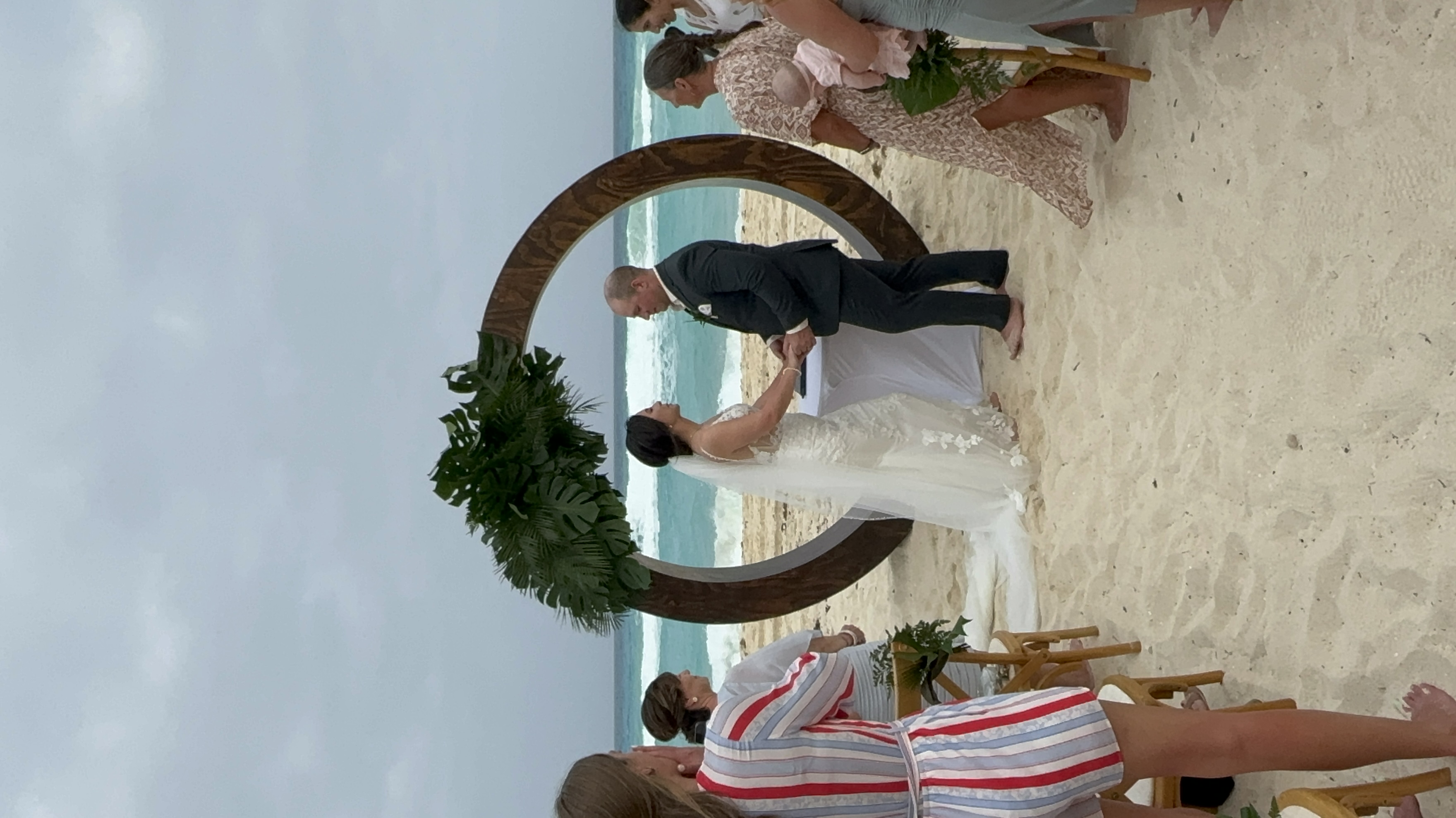Sample wedding ceremony by the sea
